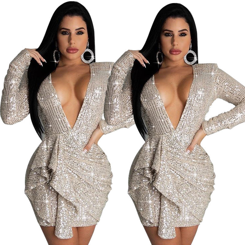 A sexy dress with a low back
